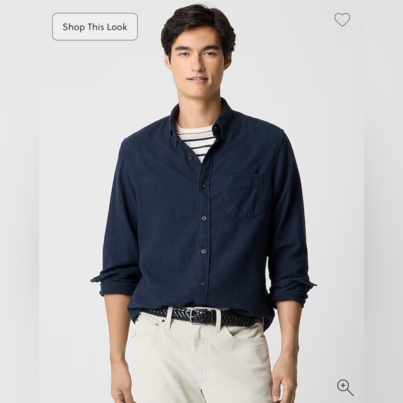 J. Crew Other - J. Crew Navy Brushed Twill Shirt